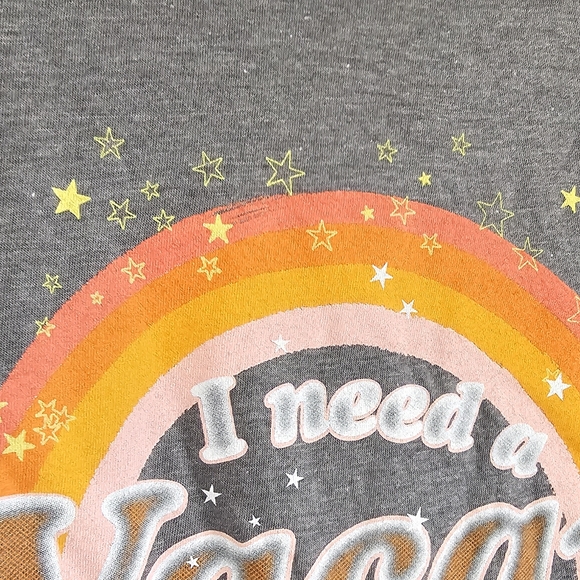 Torrid I need a Vacay Graphic Tee Shirt Plus Size Top Short Sleeve 1X Gray New - Picture 11 of 16